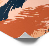 Camouflage Abstract: naadloos behang. Poster (Hoek)