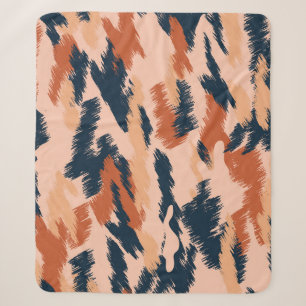 Camouflage Abstract: naadloos behang. Sherpa Deken