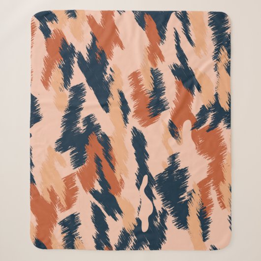 Camouflage Abstract: naadloos behang. Sherpa Deken (Voorkant)