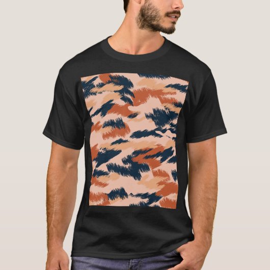 Camouflage Abstract:  naadloos behang. T-shirt (Voorkant)