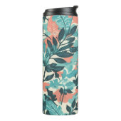 Camouflage Abstracte bladeren Thermosbeker (Gedraaid links)