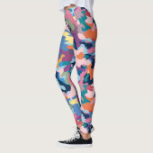 Camouflage Abstracte kleuren Leggings (Links)