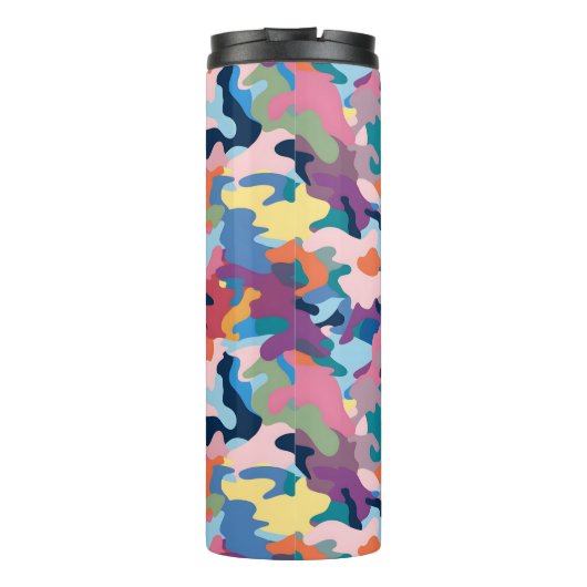 Camouflage Abstracte kleuren Thermosbeker (Achterkant)