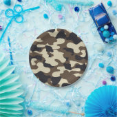 Camouflage Accessoires Papieren Bordje (Feest)