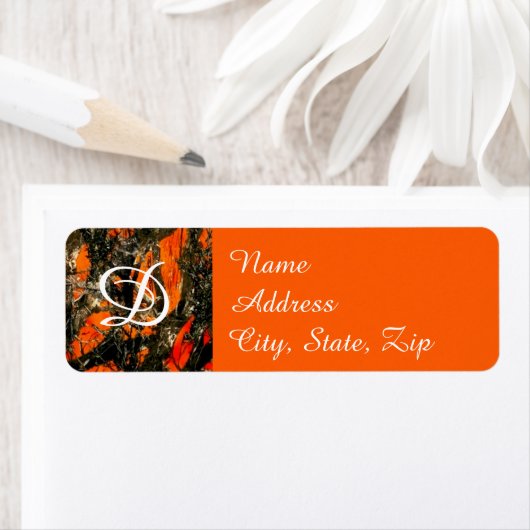 Camouflage adreslabel etiket (Insitu)