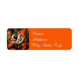 Camouflage adreslabel etiket