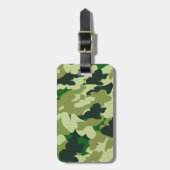 camouflage-afdrukpatroon bagagelabel (Voorkant verticaal)