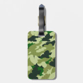 camouflage-afdrukpatroon bagagelabel (Achterkant verticaal)