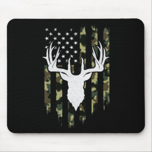 Camouflage American Flag Deer Hunting Muismat