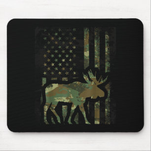 Camouflage Amerikaanse Vlag Eland Jagen Geschenk V Muismat