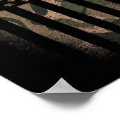 Camouflage Amerikaanse vlag VS Militaire Tactische Poster (Hoek)