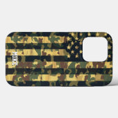 Camouflage Amerikaanse Vlag,VS,Patriottisch,Groen, Case-Mate iPhone Case (Achterkant (horizontaal))