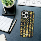 Camouflage Amerikaanse Vlag,VS,Patriottisch,Groen, Case-Mate iPhone Case