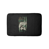 Camouflage Amerikaanse vlag Walleye Gevist Badmat (Voorkant)