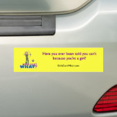 Camouflage Archery Girl - Blonde Bumpersticker (Op auto)