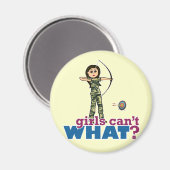 Camouflage Archery Girl - Light Magneet (Voorkant / Achterkant)