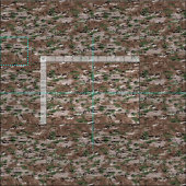 Camouflage Army Forest Desert Camo brown khaki Stof (Delen)