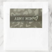 Camouflage Army Mam Hart van Liefde Rechthoekige Sticker (Tas)