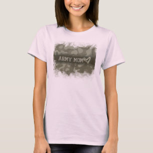 Camouflage Army Mam Hart van Liefde T-shirt