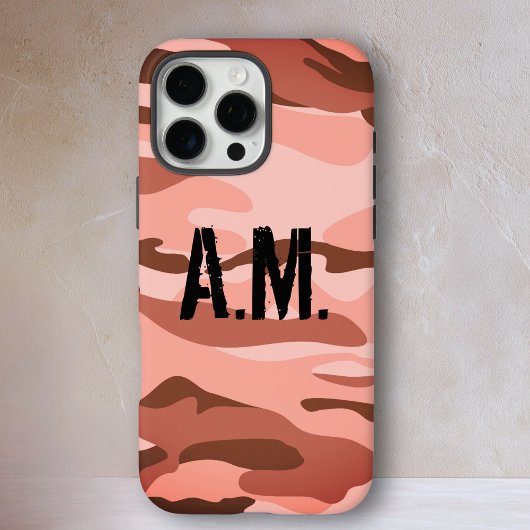 Camouflage Army Monogram iPhone Case-Sinaasappel-B Case-Mate iPhone Case
