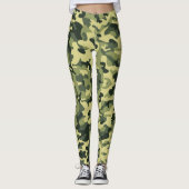 Camouflage Army - Power Yoga Leggings (Voorkant)