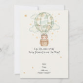 Camouflage baby shower uitnodiging voor het leger (Voorkant)