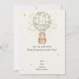 Camouflage baby shower uitnodiging voor het leger