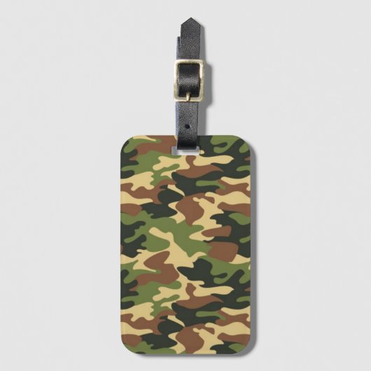 camouflage bagagelabel (Voorkant (verticaal))