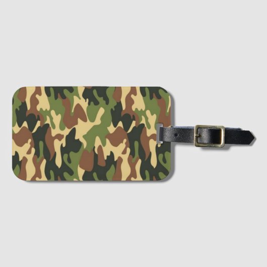 camouflage bagagelabel (Voorkant (horizontaal))