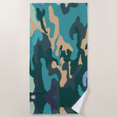 Camouflage Beach Towel Strandlaken (Voorkant)
