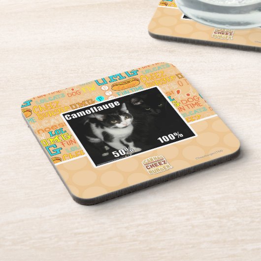 Camouflage Bier Onderzetter (Linkerzijde)