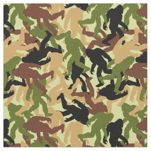 Camouflage Bigfoot Sasquatch Camo Pattern Stof