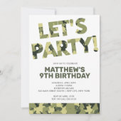 Camouflage Birthday, Laten we de Groene Camo van d Kaart (Voorkant)