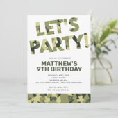 Camouflage Birthday, Laten we de Groene Camo van d Kaart (Staand voorkant)