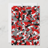 Camouflage Birthday, Laten we de Rode Zwarte Camo  Kaart (Achterkant)