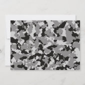 Camouflage Birthday, Laten we partijgrijze Camo Fo Kaart (Achterkant)