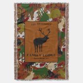 Camouflage Black Brown Green Personalized Deken (Voorkant Verticaal)