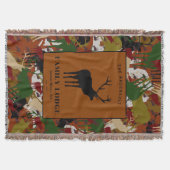 Camouflage Black Brown Green Personalized Deken (Voorkant)