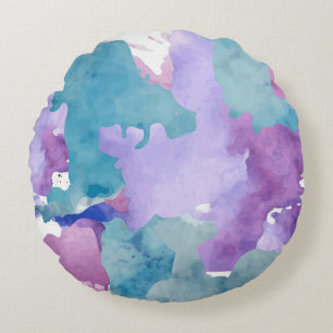 Camouflage Blau Abstract Patroon Accent Kussen