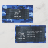 Camouflage Blauw Camo Leger Outdoor Supplies Visitekaartje (Voorkant / Achterkant)
