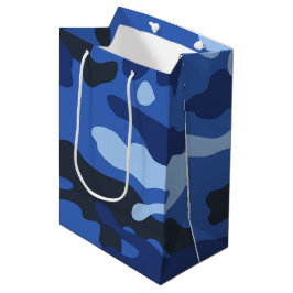 Camouflage Blauw Camo Legerpatroon Medium Cadeauzakje