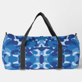 Camouflage Blauw Camo Legerpatroon Monogram Plunjezak (Voorkant)