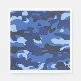Camouflage Blauw Camo Legerpatroon Servet