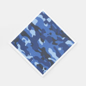 Camouflage Blauw Camo Legerpatroon Servet (Hoek)