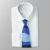 Camouflage Blauw Camo Legerpatroon Stropdas (Gebonden)