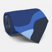 Camouflage Blauw Camo Legerpatroon Stropdas (Opgerold)