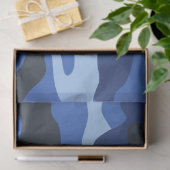 Camouflage Blauw Camo Legerpatroon Tissuepapier (Geschenk)