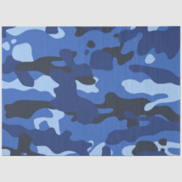Camouflage Blauw Camo Legerpatroon Tissuepapier
