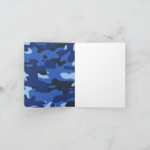 Camouflage blauw camo patroon kaart (Binnen)