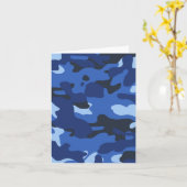 Camouflage blauw camo patroon kaart (Gele Bloem)
